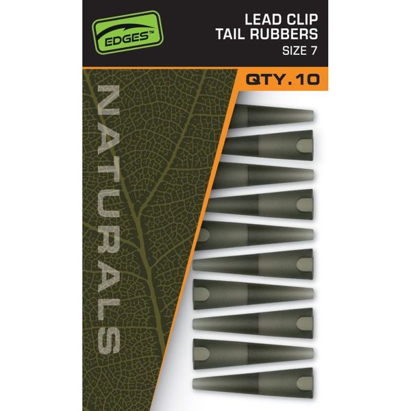 Fox Edges Naturals Size 7 Lead Clip Tail Rubbers