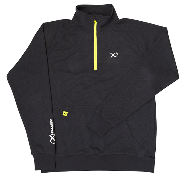 Matrix Minimal Black/Marl Quarter Zip Pullovers