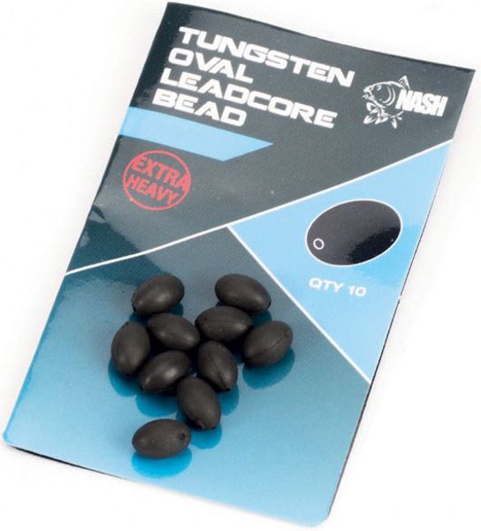 Nash Tungsten Oval Leadcore Bead