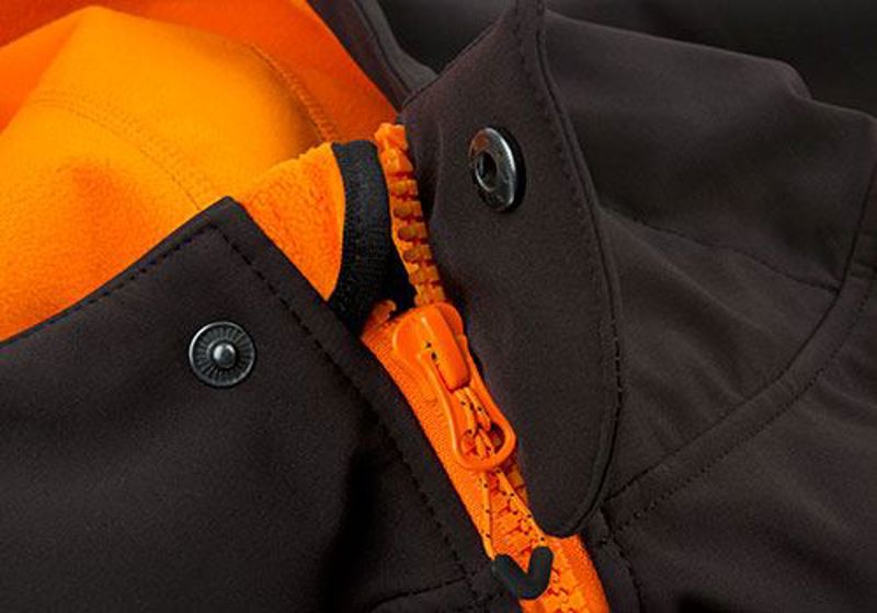 Fox Black/Orange Softshell Hoodies