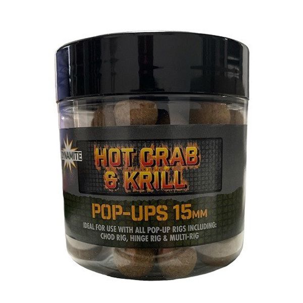 Dynamite Baits Hot Crab and Krill Food Bait Pop Ups