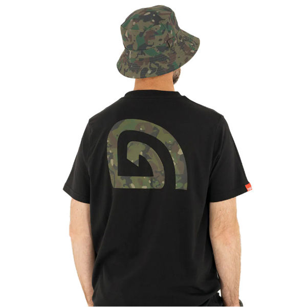 Trakker CR Logo T-Shirt Black Camo