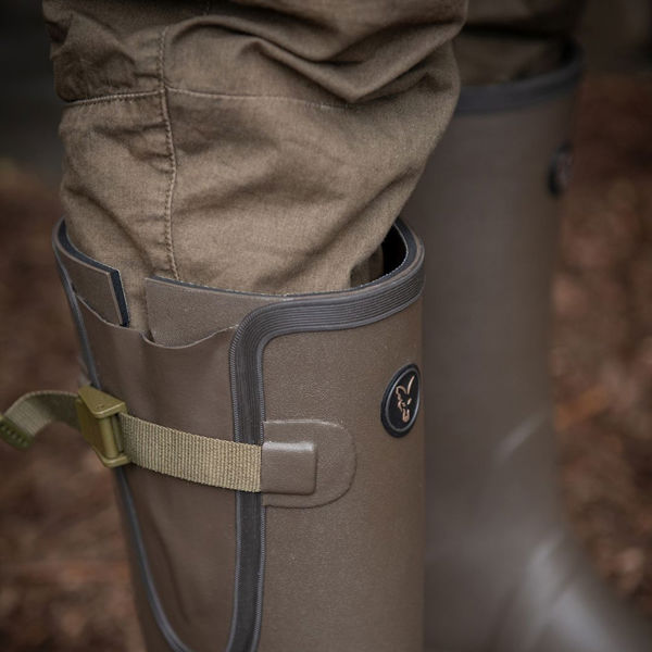 Fox Neoprene Lined Camo/Khaki Rubber Boots