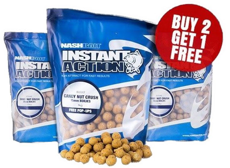 Nash Instant Action Boilies (Buy Two Get One Free)