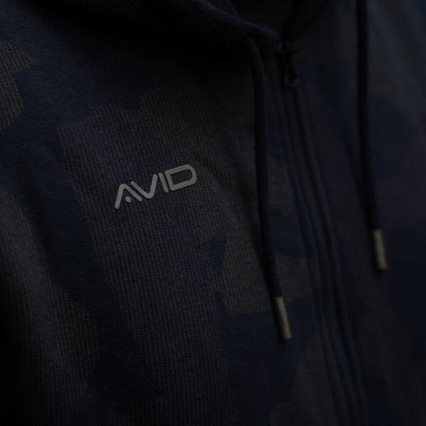 Avid Carp Distortion Camo Zip Hoodie  