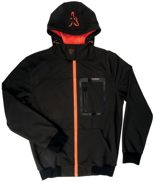 Fox Black/Orange Softshell Hoodies