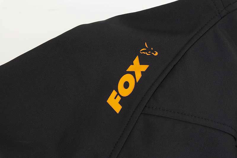 Fox Collection Black/Orange Softshell Hoody