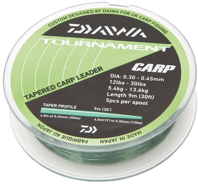 Daiwa Tournament Tapered Carp Leaders