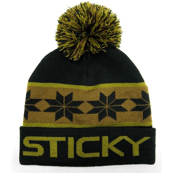 Sticky Baits Olive Bobble Beanie