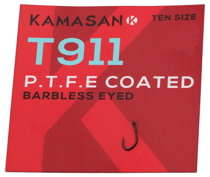 Kamasan T911 Barbless PTFE Coated Hooks