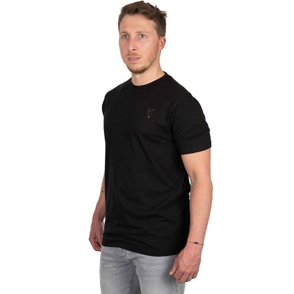 Fox Black Large Print T Shirt