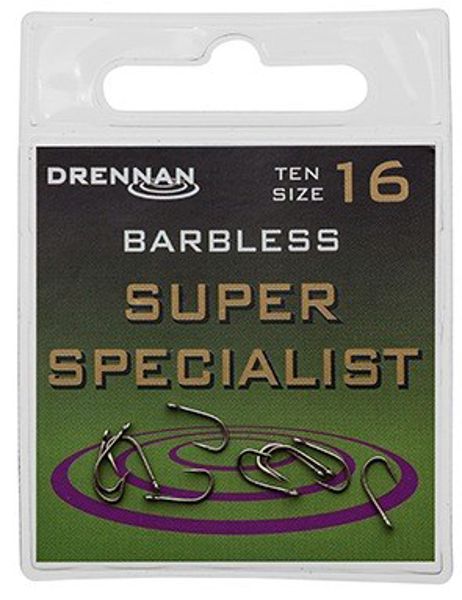 Drennan Super Specialist Barbless Eyed Hooks