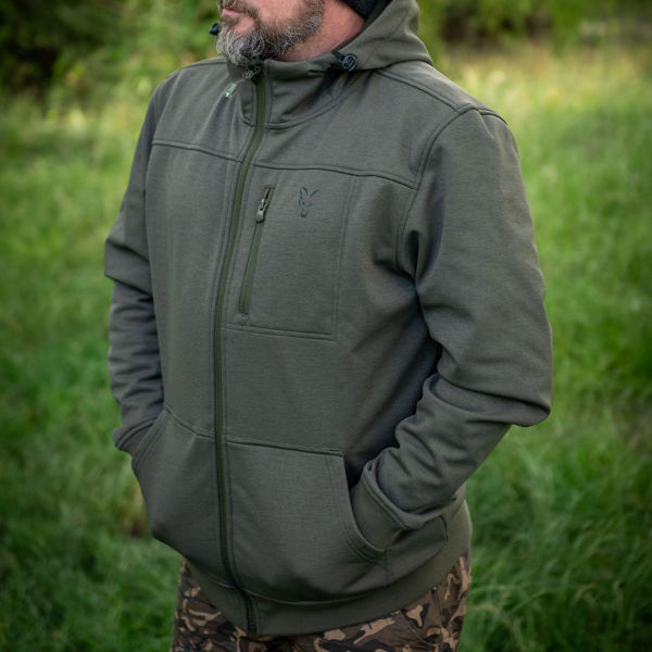 Fox Collection Soft Shell Jacket Green And Black