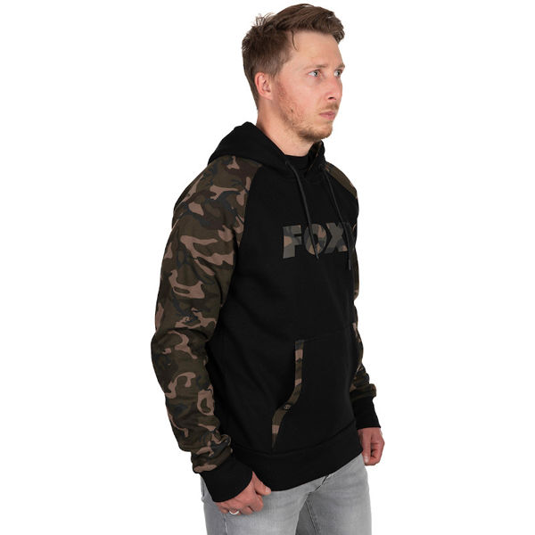 Fox Black/Camo Raglan Hoody